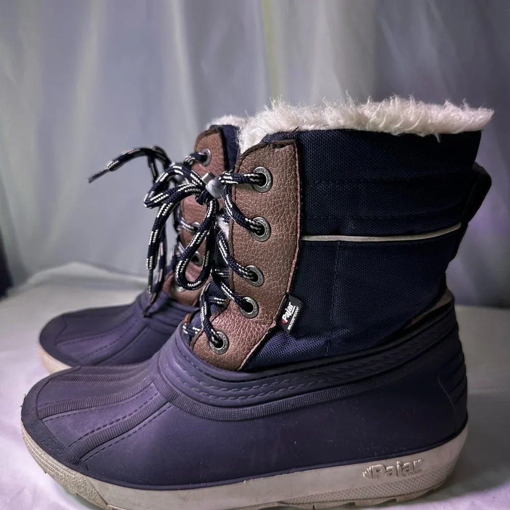 Pajar Black and Cream Winter Boots